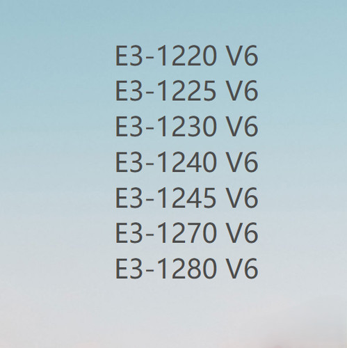 Intel xeon 1220v6 - intel,