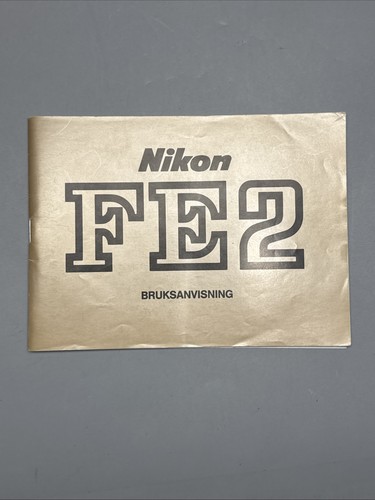Nikon fe2 bruksanvisning - fe2, #e3