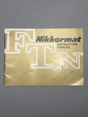 Nikkormat ftn instruction - nikkormat,