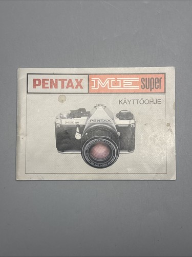 Pentax super käyttöohje - pentax, me