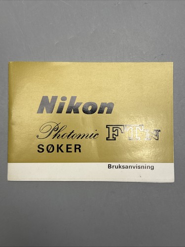 Nikon photomic n - nikon,